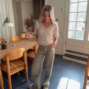 NWT Design By Si Annaly Mohair Cardigan - beige